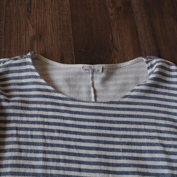 Stripped Linen Ladies Blouse By Pure Venice - Picture 3 of 4